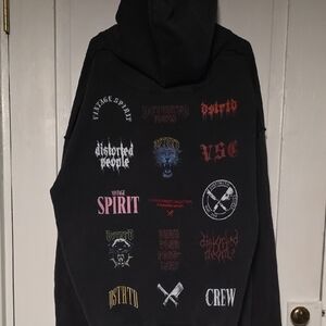 Distorted People Zip-up Hoodie